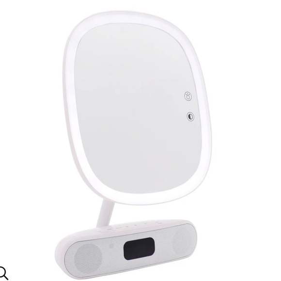 Impressions Melody Duotone Makeup Mirror with Bluetooth Speakers- White - Picture 2 of 8